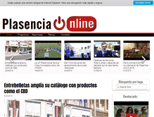 Tablet Screenshot of plasenciaonline.com